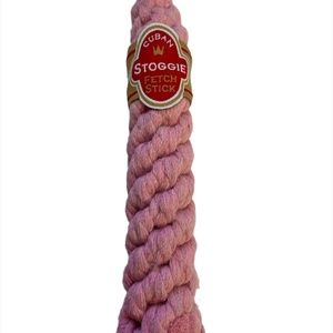 Loopies Baby Girl Pink Rope Stoggie Cigar 6" Fetch Stick Dog Toy Congratulations